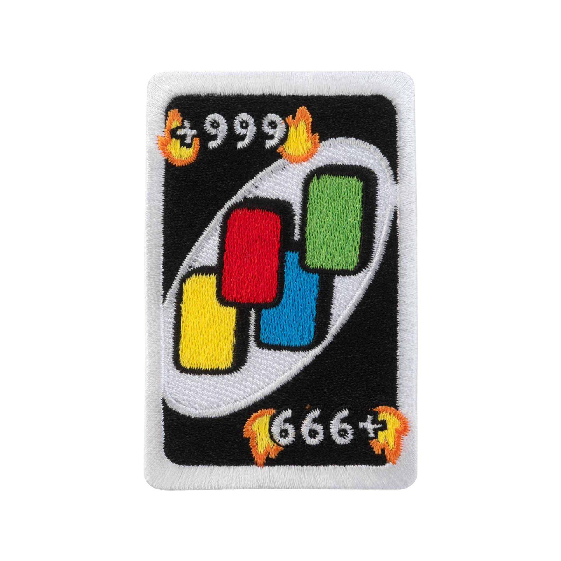 Urbanski Patch Spielkarte Aus Der Hölle +999 Zum Aufbügeln 7, 9 X 5, 1 cm | Aufnäher Applikation Bügelbild von UrbanskiShop