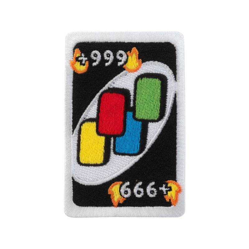 Urbanski Patch Spielkarte Aus Der Hölle +999 Zum Aufbügeln 7, 9 X 5, 1 cm | Aufnäher Applikation Bügelbild von UrbanskiShop