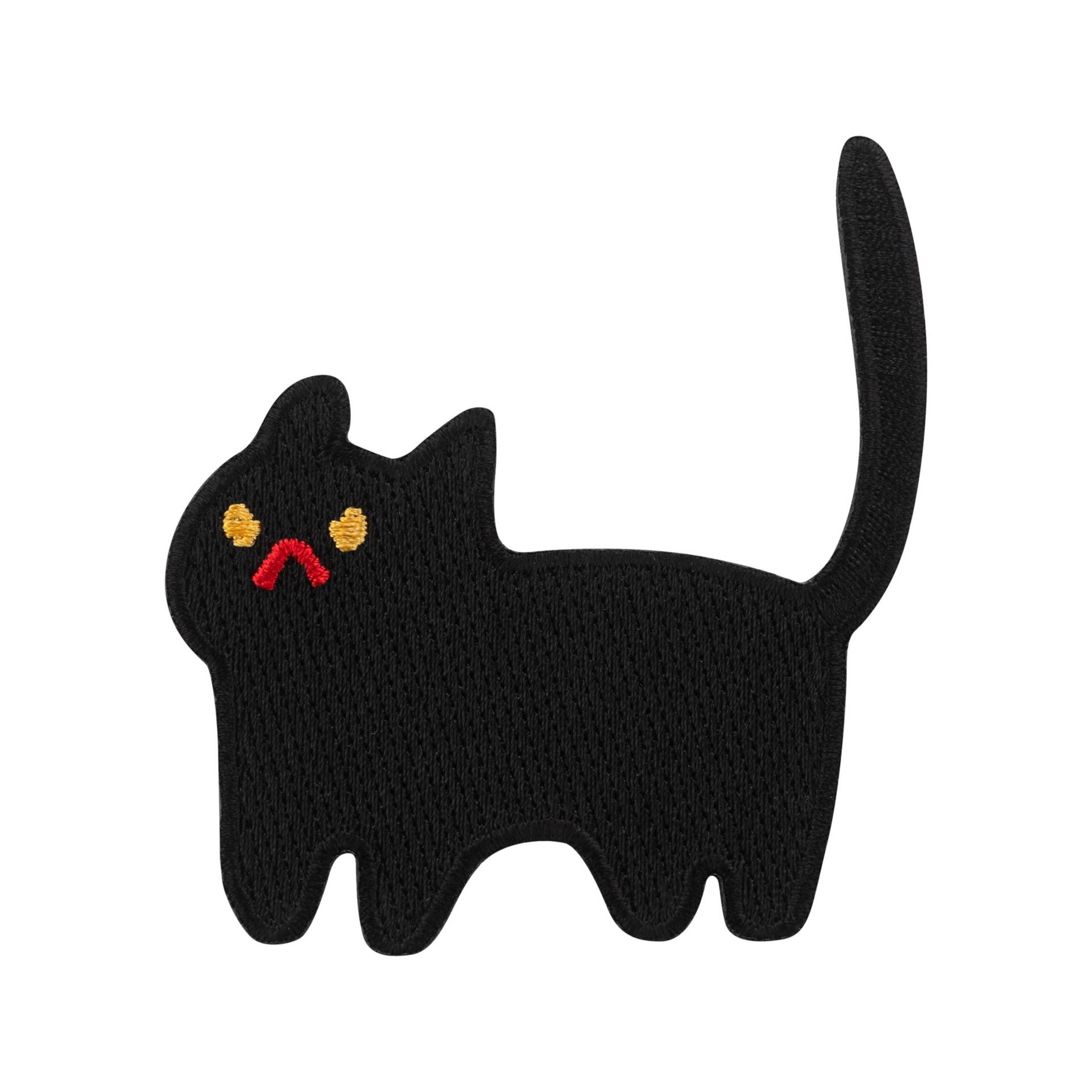 Urbanski Patch Süße Wütende Katze Zum Aufbügeln 6, 6 X 6, 2 cm | Aufnäher Applikation Bügelbild von UrbanskiShop
