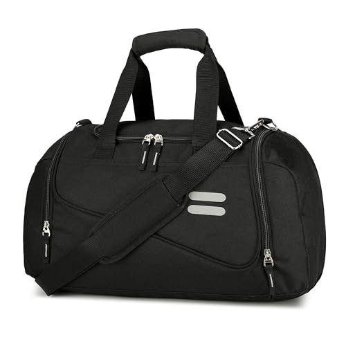Sporttasche für Damen und Herren – 40 l Sporttasche, Handgepäcktasche mit Schuhfach, wasserabweisende Reisetasche für Reisen, Sport, Fitness und Workout, Schwarz, 19 inch Sporttasche für Damen und Herren – 40 l Sporttasche, Handgepäcktasche mit Schuhfach, wasserabweisende Reisetasche für Reisen, Sport, Fitness und Workout, Schwarz, 19 inch von Urbanstand