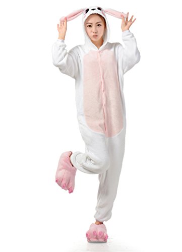 UreeUine Oster-Hasen-Kostüm aus weichem Plüsch, Rosa - Pink - Medium von UreeUine