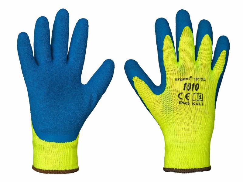 Urgent Arbeitshandschuhe 12 PAAR Arbeitshandschuhe Winter GEFÜTTERT Thermo von Urgent
