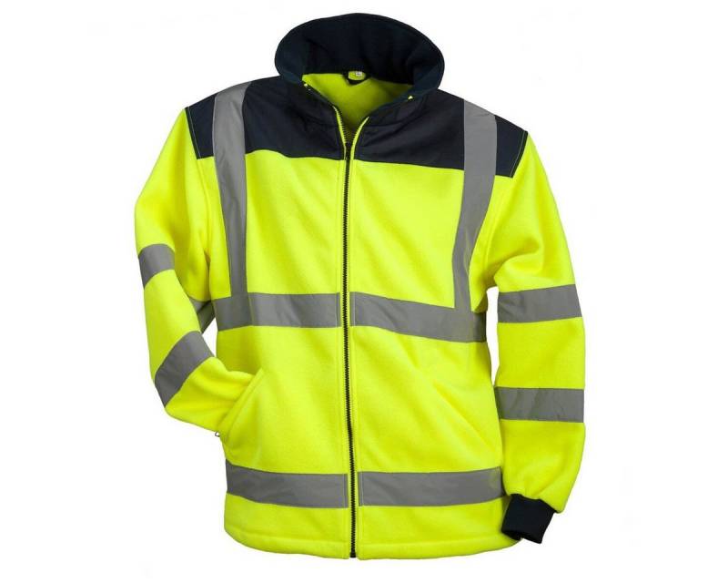 Urgent Winterjacke Fleece Warnjacke Winterjacke Warnschutzjacke Arbeitsjacke Gelb von Urgent