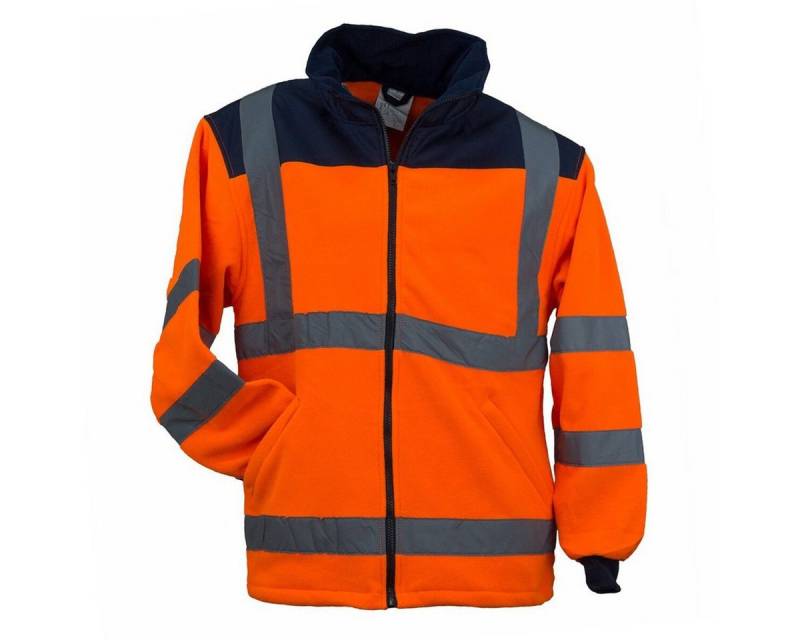 Urgent Winterjacke Fleece Warnjacke Winterjacke Warnschutzjacke Arbeitsjacke Orange von Urgent