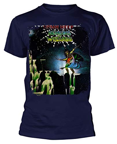 Uriah Heep T-Shirt "Demons and Wizards" (blau), Blau, 3X-Groß von Uriah Heep