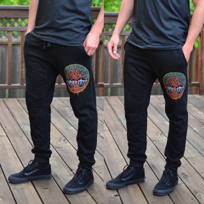 Metallic Baum Des Lebens Jogger - Schwarze Jogginghose Festival Herren Joggerhose Haremshose von UriahClearLight