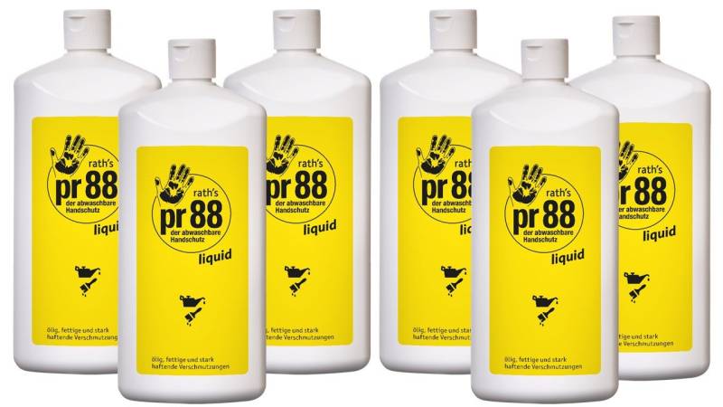 Ursula Rath Handpflege-Set Ursula Rath pr88 liquid atmungsaktiver Hautschutzfluid, 6-tlg., unparfümiert von Ursula Rath