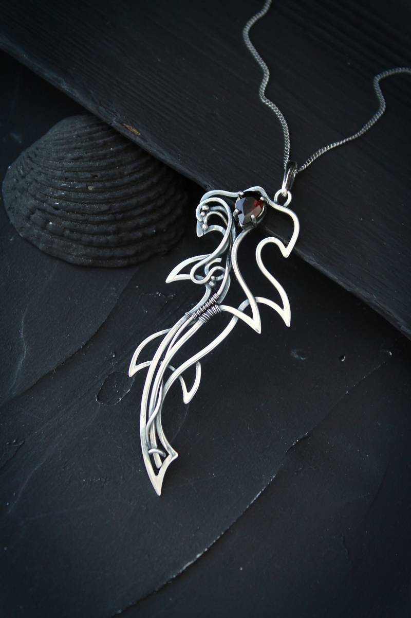 Silberanhänger Hammerhai Statement Design Schmuck von UrsulaJewelry