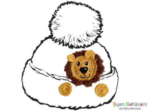 Löwe Applikation, Häkelapplikation, Tierapplikation, Applikation Für Mütze, Kinderapplikation, Gehäkelt, Gehäkelte Aufnäher Löwe Applikation, Häkelapplikation, Tierapplikation, Applikation Für Mütze, Kinderapplikation, Gehäkelt, Gehäkelte Aufnäher von UrsulaPetra