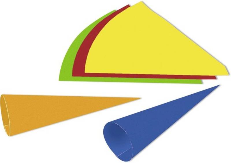 Ursus - Ludwig Bähr Schultüte Schultüten Fotokarton 41cm VE=10 Stück 5 Farben sortiert von Ursus - Ludwig Bähr