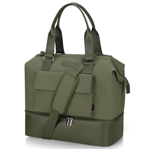 Urtala Faltbare Reisetasche für Herren & Damen,Weekender-Taschen mit Schuhfach, Reisetasche Weekend Overnight Tote Taschen, Gym Bags Krankenhaustaschen für Labor und Geburt (Grün) Urtala Faltbare Reisetasche für Herren & Damen,Weekender-Taschen mit Schuhfach, Reisetasche Weekend Overnight Tote Taschen, Gym Bags Krankenhaustaschen für Labor und Geburt (Grün) von Urtala