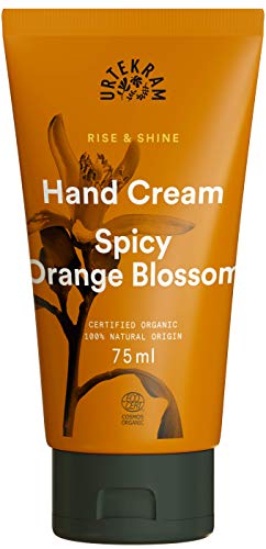 Urtekram Handcreme – würzige Orangenblüte – alle Hauttypen – 75 ml, vegan, biologisch, feuchtigkeitsspendend, natürlicher Ursprung von Urtekram