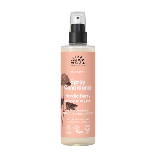 Urtekram Nordic Berry Spray-Conditioner - Leave-in Pflegespray für normales bis trockenes Haar – Mit Chia, Aloe Vera & Moltebeere – Vegan & Naturkosmetik - 250 ml (1er Pack) von Urtekram