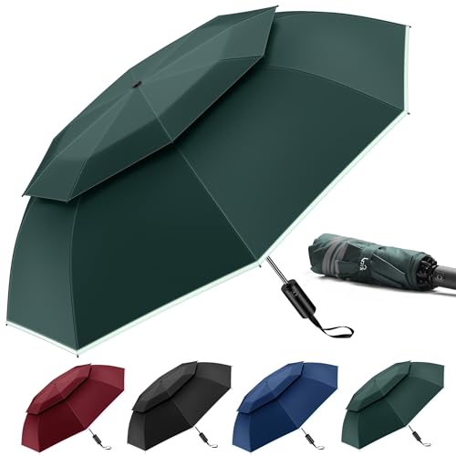 Urvoix Reise-Regenschirm Kompakt Winddicht - Lüftungsschirm mit Doppel-Kuppel für Regen, Tragbarer Schirm Invers Automatisch Öffnen und Schließen mit Reflektorstreifen Urvoix Reise-Regenschirm Kompakt Winddicht - Lüftungsschirm mit Doppel-Kuppel für Regen, Tragbarer Schirm Invers Automatisch Öffnen und Schließen mit Reflektorstreifen von Urvoix