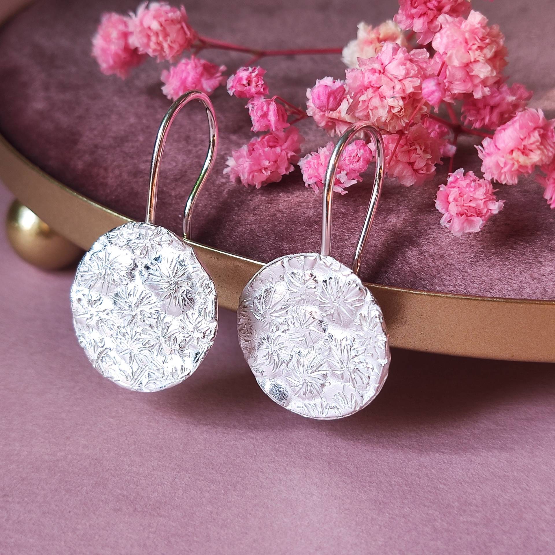 Korallenriff-Ohrringe Aus 925Er Silber Korallenriff-Ohrringe Aus 925Er Silber von UsagiJewels