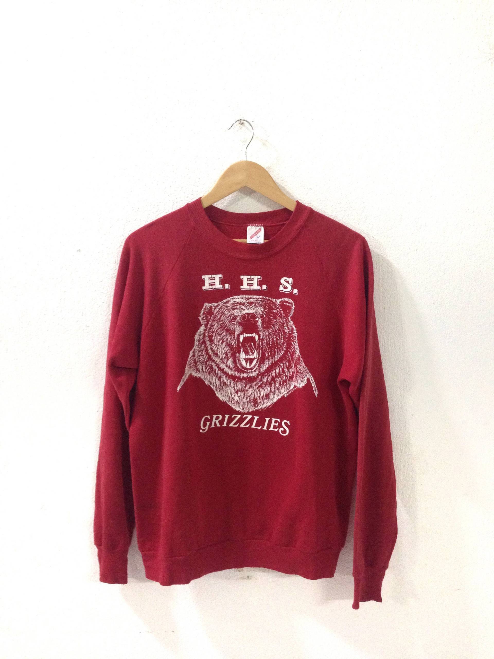 Auf Verkauf Sweatshirt Grizzlies/Vintage Große Größe Rote Farbe Tiger 89S Auf Verkauf Sweatshirt Grizzlies/Vintage Große Größe Rote Farbe Tiger 89S von UsedClothingShop89