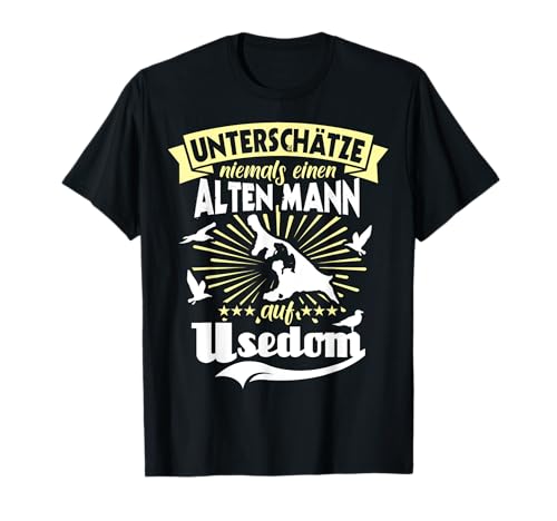 Usedom Urlaub Spruch Männer Insel Usedom T-Shirt von Usedom Souvenir Ostsee Usedomer Sprüche Ostseebad