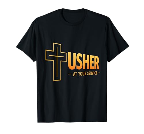 Usher Uniform Shirt für Christen Kirche Geschenk Männer & Frauen T-Shirt Usher Uniform Shirt für Christen Kirche Geschenk Männer & Frauen T-Shirt von Usher Apparel
