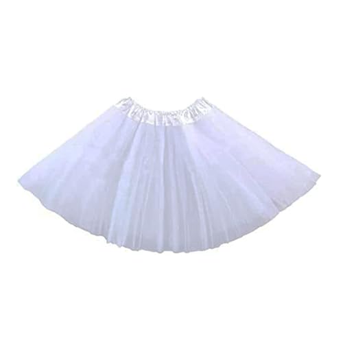 Ushiny Damen Kostüm Tütü Rock Minirock 4 Lagen Petticoat Tanzkleid Tüllrock Dehnbaren Tutu Rock Ballettrock Cosplay Minirock von Ushiny