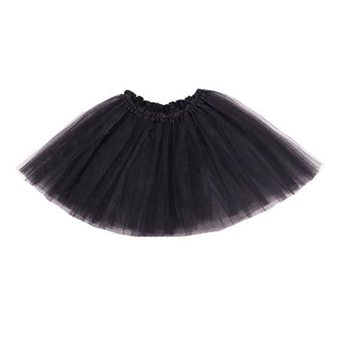 Ushiny Damen Kostüm Tütü Rock Minirock 4 Lagen Petticoat Tanzkleid Tüllrock Dehnbaren Tutu Rock Ballettrock Cosplay Minirock von Ushiny