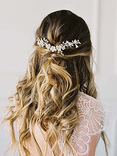 Ushiny Flower Bride Hochzeit Haarranke Silber Rhinestong Braut Stirnband Haarschmuck für Frauen und Mädchen Ushiny Flower Bride Hochzeit Haarranke Silber Rhinestong Braut Stirnband Haarschmuck für Frauen und Mädchen von Ushiny