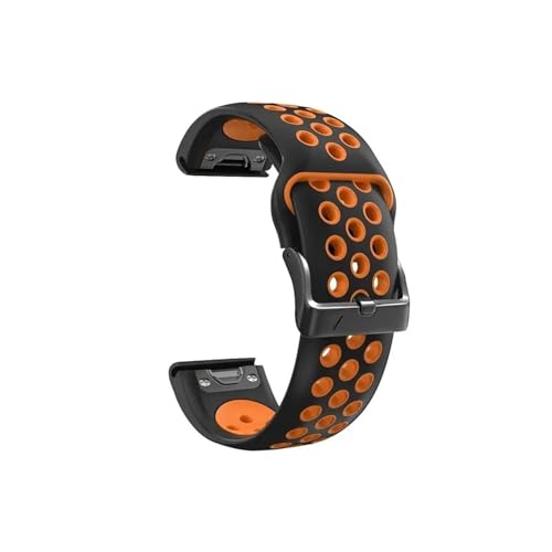 20 mm Quick Fit Armband passend for Garmin Fenix ​​6 6X Pro 5X 5 Plus 3HR Approach S60 Enduro Silikonarmband Easyfit Handgelenk (Color : E, Size : 20mm) von UsmAsk