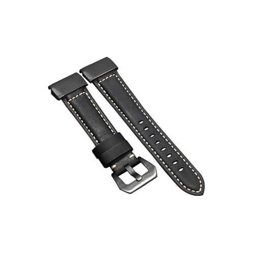 22mm 26mm Echtes Leder Uhr Band Fit for Garmin Fenix ​​7 7S 7X 6S 6X Handgelenk strap Ersatz Riemen 6 5S 5X 5 3 (Color : Black-B, Size : 26mm) von UsmAsk