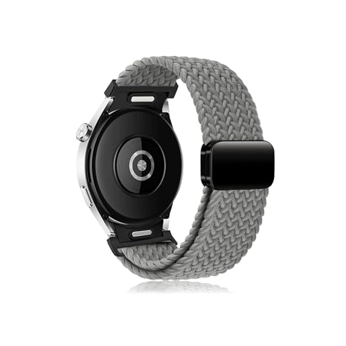 Geflochtenes Band, passend for Samsung Galaxy Watch 6, 4 Classic/5 Pro 47 mm, 43 mm, 44 mm, 40 mm, kein Lücken-Armband, passend for Galaxy Watch6 Watch4 Armband (Color : Grey, Size : Watch 5 pro 45m von UsmAsk