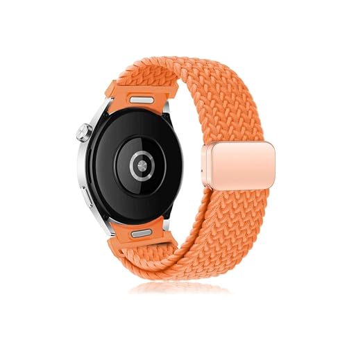 Geflochtenes Band, passend for Samsung Galaxy Watch 6, 4 Classic/5 Pro 47 mm, 43 mm, 44 mm, 40 mm, kein Lücken-Armband, passend for Galaxy Watch6 Watch4 Armband (Color : Orange, Size : 4 classic 42m von UsmAsk