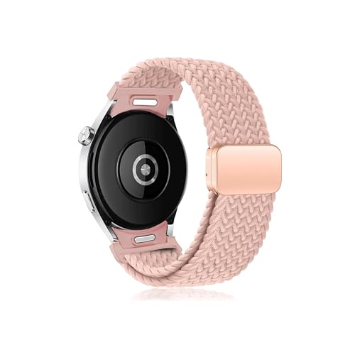 Geflochtenes Band, passend for Samsung Galaxy Watch 6, 4 Classic/5 Pro 47 mm, 43 mm, 44 mm, 40 mm, kein Lücken-Armband, passend for Galaxy Watch6 Watch4 Armband (Color : Pink sand, Size : Watch 4 40 von UsmAsk