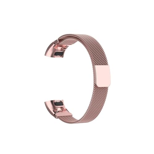 Metallarmband passend for Huawei Band 3/3 Pro Watch. Edelstahlarmbänder passend for Huawei Band 4 Pro (Color : Rose pink, Size : For Huawei band 3) von UsmAsk