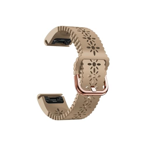 Quick fit 20mm fit for Garmin Fenix ​​6s Pro 5s Plus 7s Armband for Fenix ​​7s Armband Frau Silikon Wirstband Instinct 2S(Color:Khaki,Size:For Fenix 5S Plus) von UsmAsk