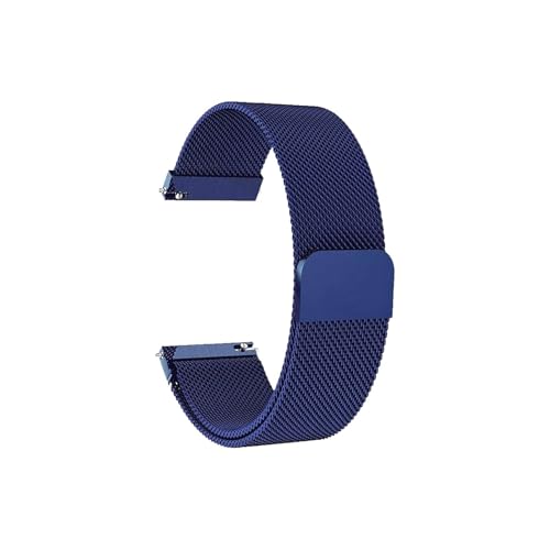 Strap Fit for Garmin Venu Sq 2 Musik Smart Uhr Edelstahl Magnetische Schleife Armband Zubehör Fit for Garmin Venu 2 plus/Vivomove HR (Color : Blue, Size : Vivomove HR) von UsmAsk