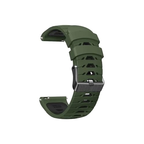 UsmAsk 22 mm Uhrenarmband, passend for HAYLOU Watch R8. Armband, passend for HAYLOU Watch R8 (Color : Army Green Black, Size : 22mm) von UsmAsk