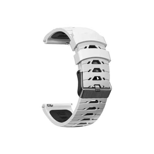 UsmAsk 22 mm Uhrenarmband, passend for HAYLOU Watch R8. Armband, passend for HAYLOU Watch R8 (Color : White Black, Size : 22mm) von UsmAsk