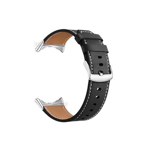 UsmAsk Lederarmband passend for Google Pixel Watch 2 Zubehör Ersatzarmband Armband passend for Google Pixel Smart Watch Band Strap Correa (Color : Black, Size : For Pixel Watch) von UsmAsk