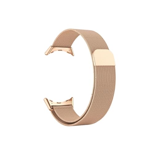 UsmAsk Milanese Loop passend for Google Pixel Watch 2 Armband Uhrenzubehör Metall-Edelstahlarmband Correa for Pixel Watch Band (Color : Rose gold, Size : For Pixel Watch) von UsmAsk