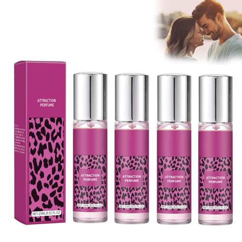 Pheromone Parfum Woman Secret, Pheromonen Das ParfüM Damen, Pheromon Mini ParfüM Enhanced Scents Roll On Tragbarer Duft FüR Frauen (4PCS) von Usper