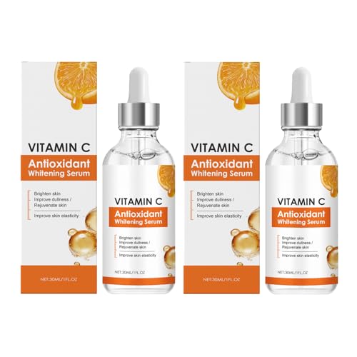 2 Stück Vitamin C Serum für Gesicht, Gesichtsserum mit Vitamin C und Hyaluronsäure, Aufhellendes Serum, Spendet Feuchtigkeit, Strafft und Mildert Feine Linien, Gesichtspflege Männer und Frauen 2 Stück Vitamin C Serum für Gesicht, Gesichtsserum mit Vitamin C und Hyaluronsäure, Aufhellendes Serum, Spendet Feuchtigkeit, Strafft und Mildert Feine Linien, Gesichtspflege Männer und Frauen von Utapossin