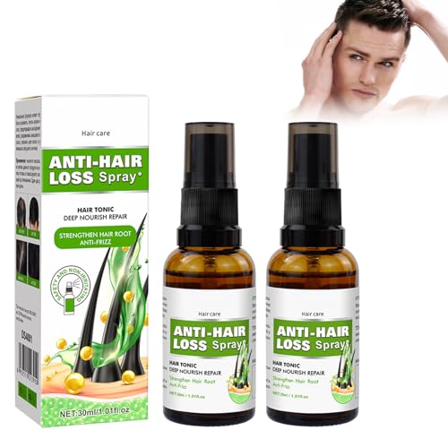 2pcs Haarwachstum Serum Spray, Anti-Haarausfall-Spray, Haarwachstum Serum, Ingwer Haar Wachstum Serum Flüssiger für Frauen und Männer, Behandlung von Haarausfall und Haarverdünnung, Anti-Haarausfall von Utapossin