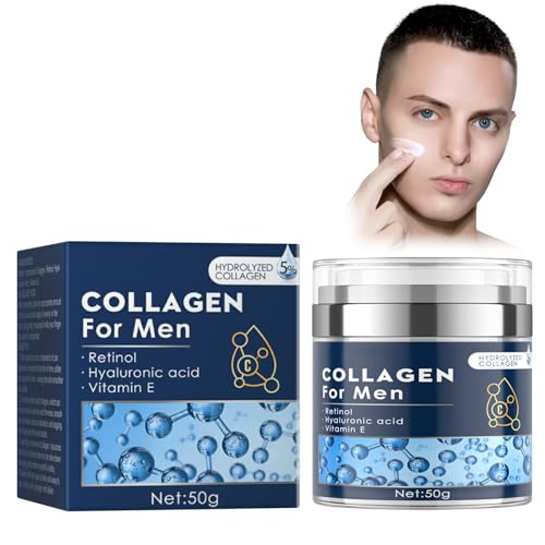 Anti-Aging Feuchtigkeitscreme für Männer, Gesichtspflege Gegen Falten mit Hyaluronsäure, Men's Face Cream, Langanhaltende Feuchtigkeitspflege für Trockene & Empfindliche Haut, Gesichtscreme für Männer von Utapossin