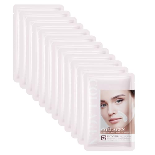 12 Blatt Nasolabialfaltenpflaster Für Frauen, Anti-Falten Patches, Antifalten-Pflaster für das Gesicht, Stücke Anti Falten Pads Facial Patches Gesichtsfalten 12 Blatt Nasolabialfaltenpflaster Für Frauen, Anti-Falten Patches, Antifalten-Pflaster für das Gesicht, Stücke Anti Falten Pads Facial Patches Gesichtsfalten von Utapossin