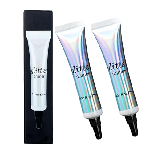 Glitter Primer Und Makeup Basis, Glitter Primer, Glitter Primer Lidschatten Applikator Glitzer Gesicht Make-Up Lidschatten Lippenstift Basis Primer Foundation von Utapossin