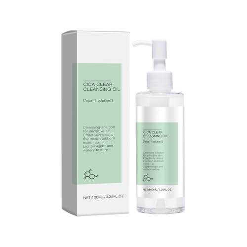 Light Cleansing Oil, Reinigungsöl, Make-up-Entferner Mit Centella Asiatica-Extrakt,Pflege-Öl für die Tägliche Gesichtsreinigung, Reinigt Sanft das Gesicht und Entfernt Augen- und Lippen-Make-up von Utapossin