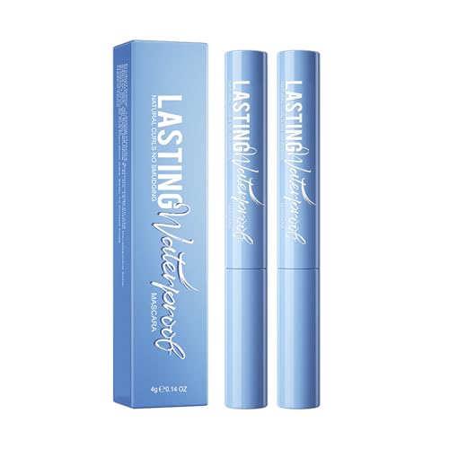 Mascara Wasserfester 4g*2 Stück, Mascara Wasserfest Schwarz, Schwarz Extra Slim Super Curling Voluming Eyelash, Sanft Zu Empfindlichen Augen, Dauerhaftes von Utapossin