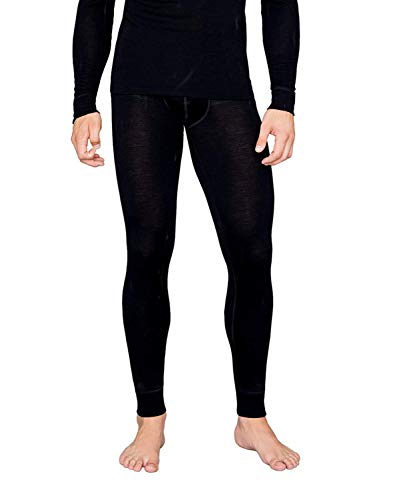 UTENOS 100% Merinowolle Herren Thermo Unterhose, Schwarz, L von UTENOS