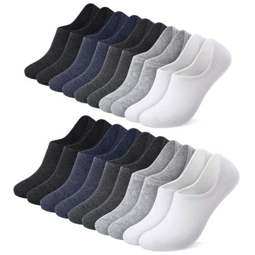 Utensilsto 10 Paar Sneaker Socken Herren Damen 39-42, No Show Füßlinge Socken, Atmungsaktive Unsichtbar Kurzesocken Baumwolle Sportsocken von Utensilsto