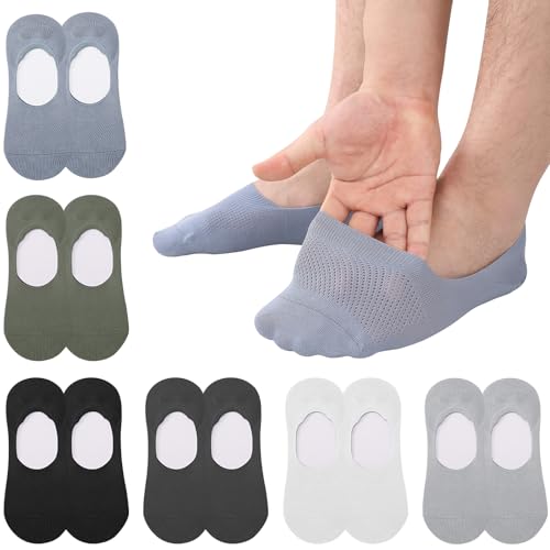 Utensilsto 6 Paar Damen Unsichtbare Socken 39-42 Füsslinge Füßlinge Damen No Show Socken Atmungsaktiv Unsichtbare Großes Silikonpad Verhindert Verrutschen Damen von Utensilsto