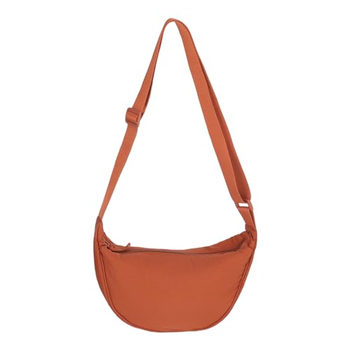 Utensilsto Crossbody Bag Damen Halbmond Tasche Damen Halbmond Crossbody Schultertasche Mit Verstellbarer Schultergurt Für Damen(Orange) von Utensilsto