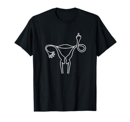 Angry Uterus Pro Choice Feministische Frauen Rechts Feminismus T-Shirt Angry Uterus Pro Choice Feministische Frauen Rechts Feminismus T-Shirt von Uterus Shows Middle Finger Feminist Feminism LLC